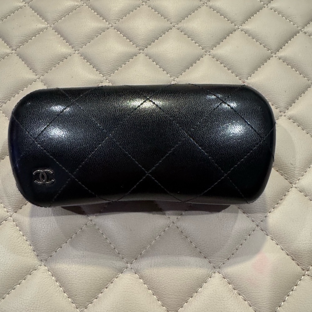 CHANEL Leather Sunglasses Case